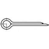 TOOLCRAFT ISO 1234 staal, gegalvaniseerd, splitpennen, afmeting: 2 x 36 36 mm 1000 stuk(s)