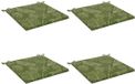 vidaXL - 4-Piece - Zitkussens - SOEST - 4 - st - 100% - Polyester - Blad - Design