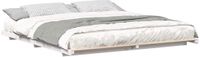 vidaXL Bedframe Wit 180 x 220 cm Massief Grenenhout