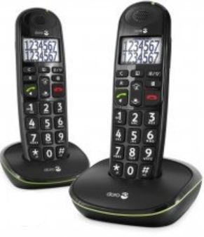 Doro PhoneEasy 110 Duo DECT telefoon - Zwart