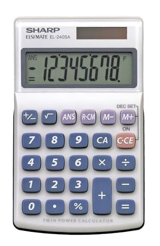 SHARP Mobiele telefoon rekenmachine EL240SAB