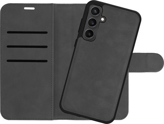 Just in Case Bookcase hoesje Samsung Galaxy A25 - Zwart - Kunstleer - 4 pasjes