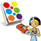 CLEOPATRE Ronde zelfklevende stickers, navulverpakking, 60 vellen (360 stickers), meerkleurig