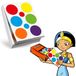 CLEOPATRE Ronde zelfklevende stickers, navulverpakking, 60 vellen (360 stickers), meerkleurig