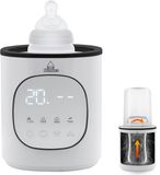 Mellons Flessenwarmer - Fles verwarmer 37°C tot 80°C - Baby bottle warmer - Babyvoeding - Opwarmen, warmhouden, ontdooien en steriliseren - Flessen sterilisator - Calora - Wit
