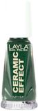 Layla Cosmetics 1243R23-010 Ceramic Effect Nagellak - green fever