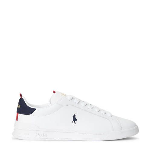 POLO Ralph Lauren Heritage Court Sneakers - Wit/Blauw/Rood