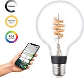 EGLO connect.z Smart LED Lamp - E27 - Ø 9,5 cm - Instelbaar RGB licht & Warm wit licht (3000K) - Dimbaar - Zigbee