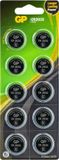 GP CR2032 Lithium Knoopcel Batterijen - 3V - 10 Stuks