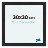 Your Decoration Cadre photo 30x30 cm Noir Bois MDF Como