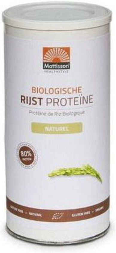 Mattisson Biologische Rijst Proteïne Poeder 80% - Naturel - 500 g
