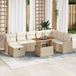 Maison Exclusive - Ensemble de jardin 9 pièces, beige, en polyrotin