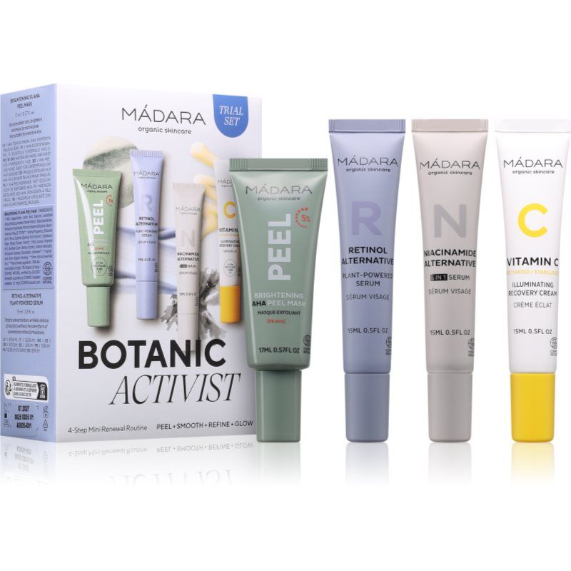 MÁDARA Madara Botanic Activist 4-Step Mini Renewal Routine Set - 62ml