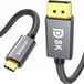 Merkloos USB-C naar DisplayPort 1.4 Kabel - 8K 60Hz, 4K 144Hz, 2m Nylon