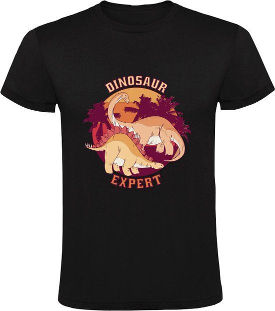Dinosaur Expert Men's T-Shirt - Black - XL