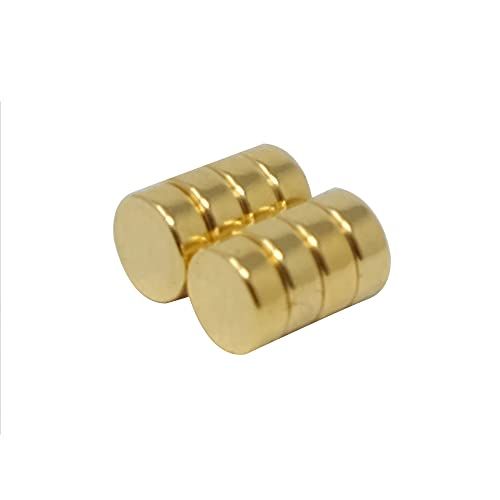 First4magnets F415G-10 Therapiemagneet - 4 mm x 1,5 mm - Goud - 10 stuks