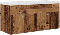 vidaXL Armoire de salle de bain vieux bois 100 x 38,5 x 46 cm