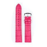 Hirsch Strap Duke M/L 01028125-2-14 (Largeur de bande : 14 mm) Rose Cuir Unisexe