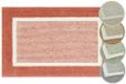 andiamo Maui Badmat, antislip, zacht en wollig, douchemat voor badkamer, antislip, wasbaar, 60 x 100 cm, roestrood