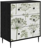 vidaXL Ladekast GOTHA Groen boomprint 66 x 36,5 x 76 cm Bewerkt hout