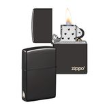 Zippo Lichter, Metaal, HIGH Polish Zwart, One Size