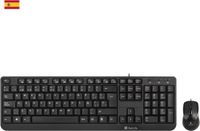 NGS Cocoa Kit - Toetsenbord - Keyboard - bedraad - met muis - USB - QWERTY Zwart