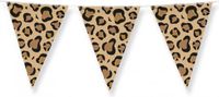 Merkloos / Sans marque Paper Dreams Party Flags foil - Leopard