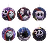 Hallmark Disney Tim Burton's The Nightmare Before Christmas tinnen bal, kerstversieringen, set van 12