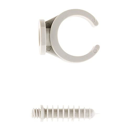Zenitech 121195 Set met 50 clips met pluggen, grijs