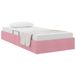 vidaXL Ottoman Bedframe met opslag Roze 90 x 190 cm Fluweel