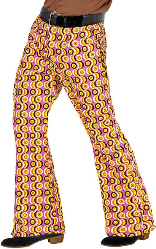 Generik Groovy disco seventies broek voor mannen - Verkleedkleding