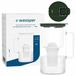 Wessper Carafe filtrante en verre, Vert, 2 Litres, avec indicateur de filtre LED + 1 cartouche filtrante