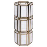 Richmond Interiors Richmond Windlicht Emilia brass antique 50cm - Antiek Wit