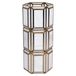 Richmond Interiors Richmond Windlicht Emilia brass antique 50cm - Antiek Wit