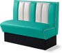 Bel Air Dinerbank Siège simple HW-120 Turquoise