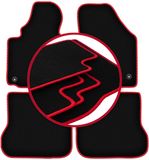 CARLUX-RED automatten voor: Volkswagen Caddy 2K FL minivan (2010-2015)