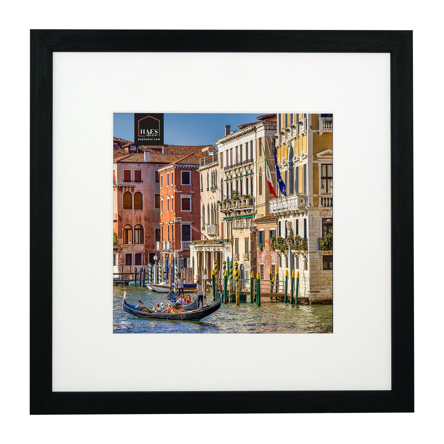 HAES deco - houten fotolijst venezia zwart 20x20 of 30x30 -sp12931