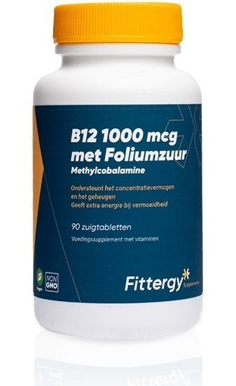 fittergy B12 1000 mcg Methylcobalamin - 90 Tablets