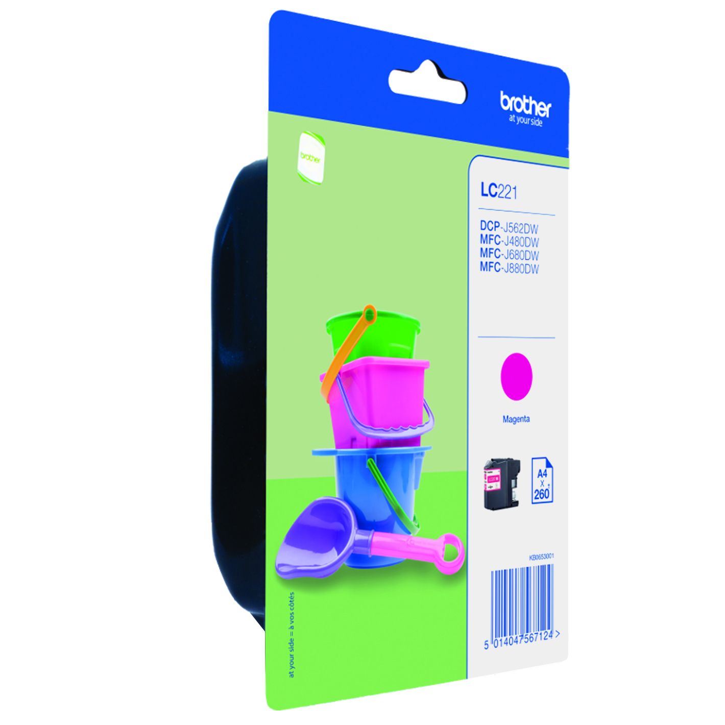 Brother LC-221MBP Photo Magenta Ink Cartridge - Original - DCP-J562DW/MFC-J480DW/MFC-J880DW