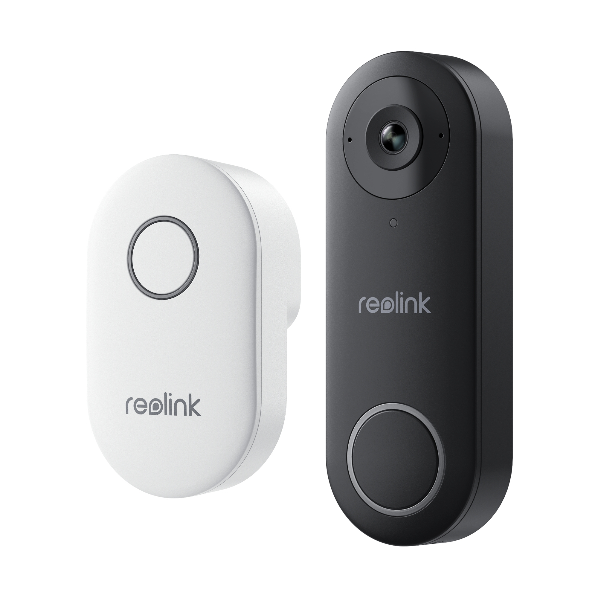 Reolink D340W - 5MP WiFi Video Doorbell - Black/White - 2-Way Audio - Person Detection - IP65