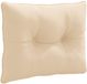 vidaXL Coussin de dossier PUTTEN 100% Polyester Crème 60 x 40 x 10 cm