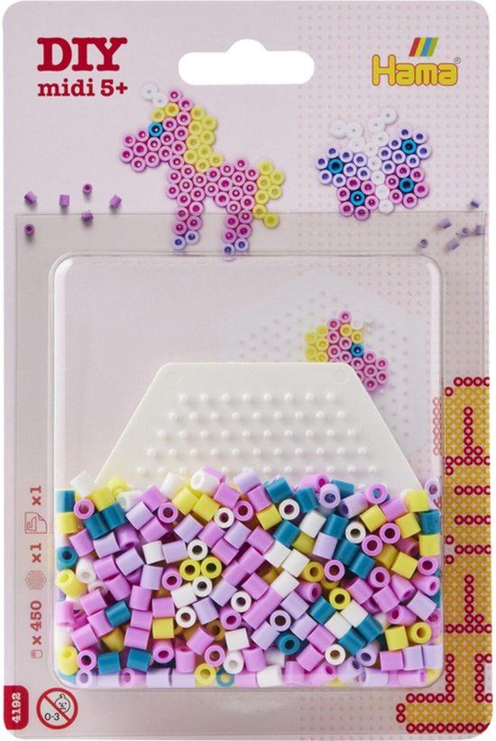 Merkloos Hama Strijkkralen Roze Mini Set 450 Delig