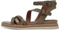 Tamaris - Dames - Plateau sandalen - Groen - Maat 36