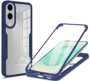 Techsuit Hoesje geschikt voor Samsung Galaxy S25 Edge - ColorVerse 360 Case met Screenprotector - Blauw
