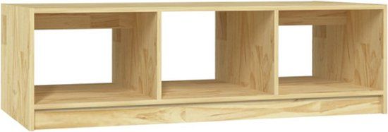 vidaXL Salontafel 110x50x34 cm massief vurenhout