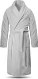 NORMANI Unisex Premium Badjas "Sivas" - Lang, Katoen, Wit, Maat 50