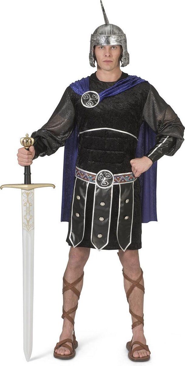Funny Fashion Griekse & Romeinse Oudheid Kostuum | Heldhaftige Klassieke Romeinse Strijder | Man | Maat 48-50 | Carnaval kostuum | Verkleedkleding