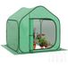 Serre de jardin portable 150x148x148 cm avec bâche PE et fermeture éclair, idéale pour plantes et légumes