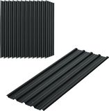 Outsunny Trapezium Dakplaat Staal 129L x 45B cm Donkergrijs