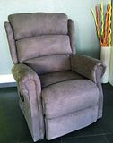 Identités Comfortabele kinderstoel, 1 motor, microvezel, taupe.